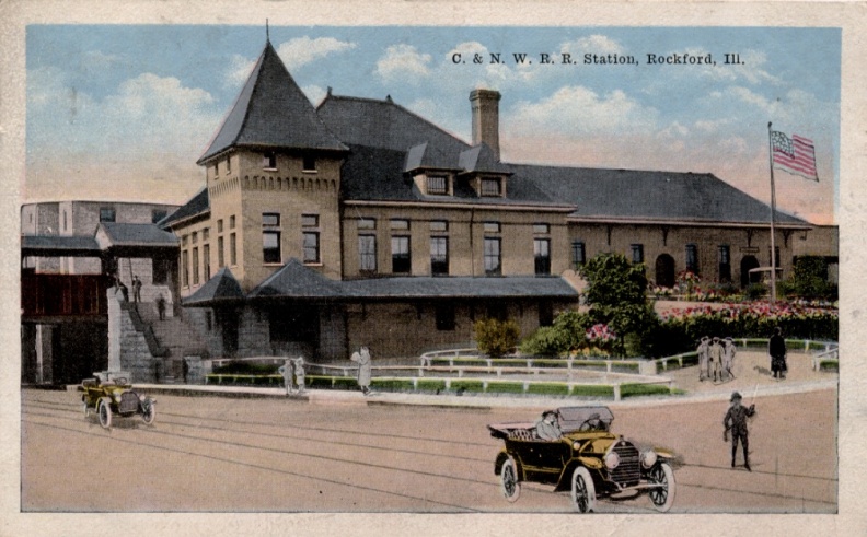 Rockford Train Depot in 1917